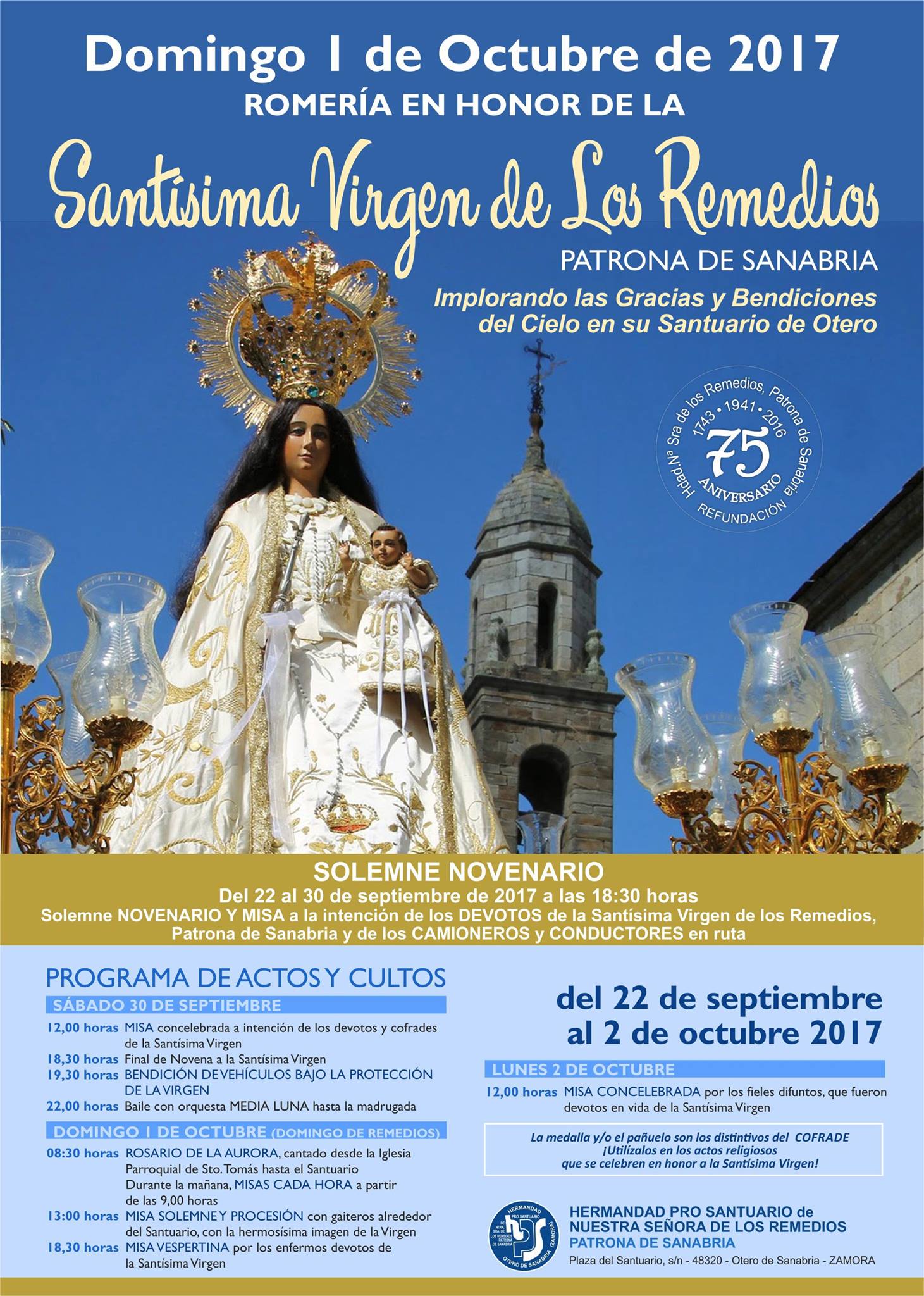 Romeraía en honor a la Santísima Virgen de los Remedios 2017 Otero de Sanabria